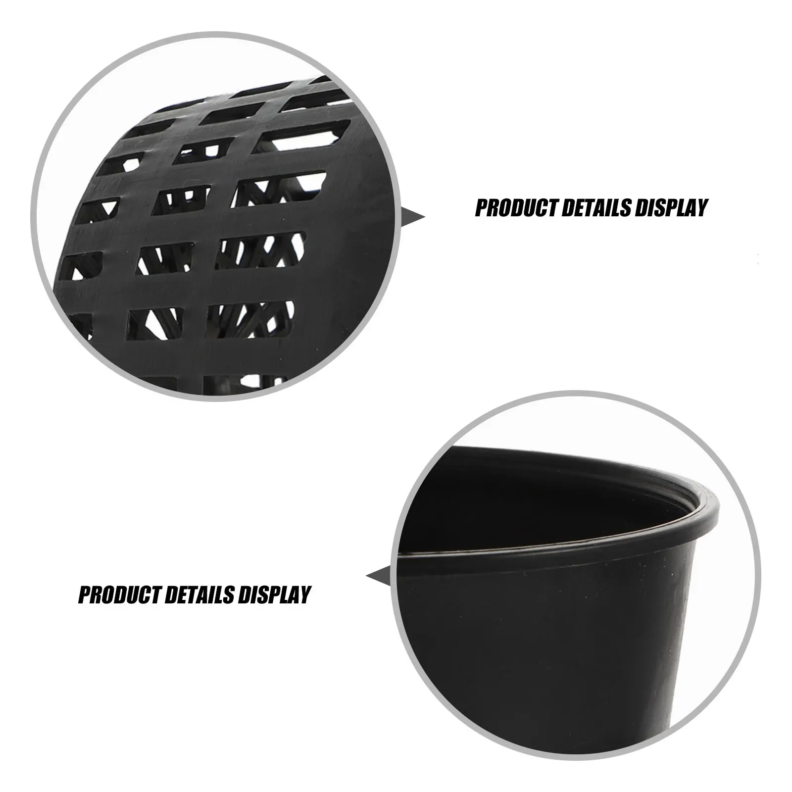 

30 Pcs Hydroponic Plant Basket Growing Pot Mesh Baskets Plastic Nursery Recycled Durable Garden Planting Equipments Large