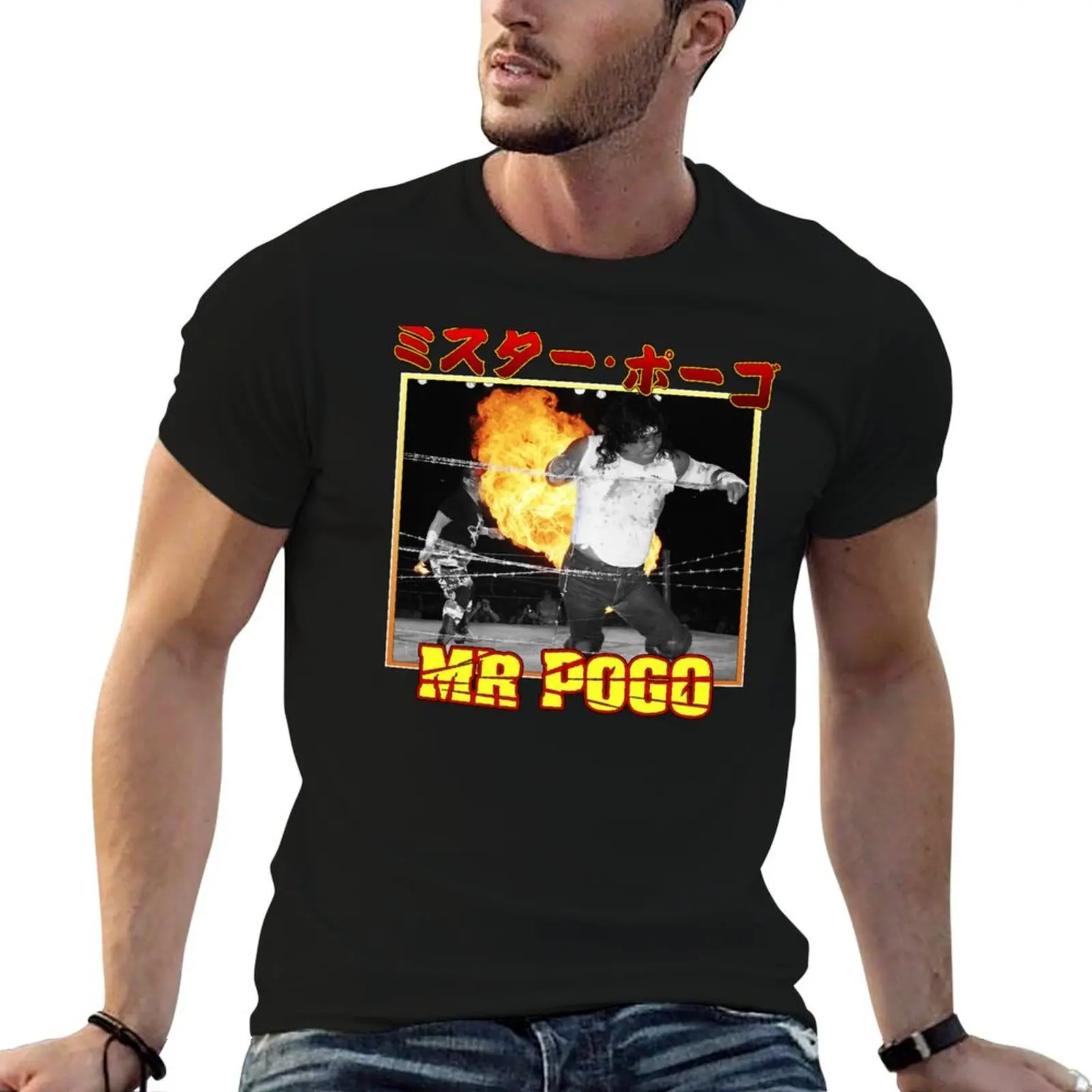 

Футболка Mr Pogo-fire Deathmatch, мужские футболки с рисунком, мужские футболки, высококачественная футболка люксового бренда