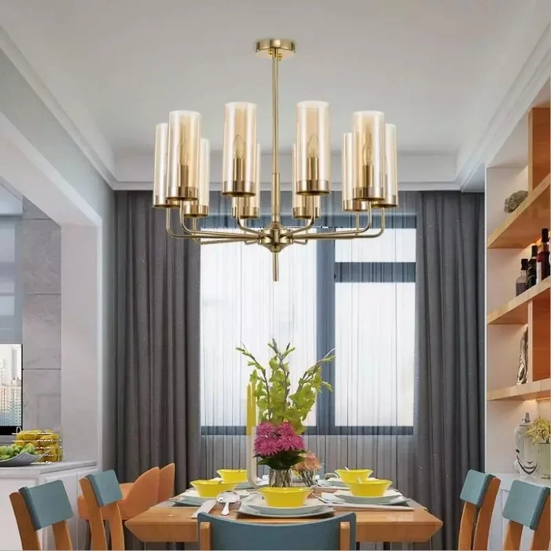 

Nordic Design Glass Chandelier Kitchen Island Restaurant Bar gold chandelier lighting Indoor Home hanging elegant chandelier
