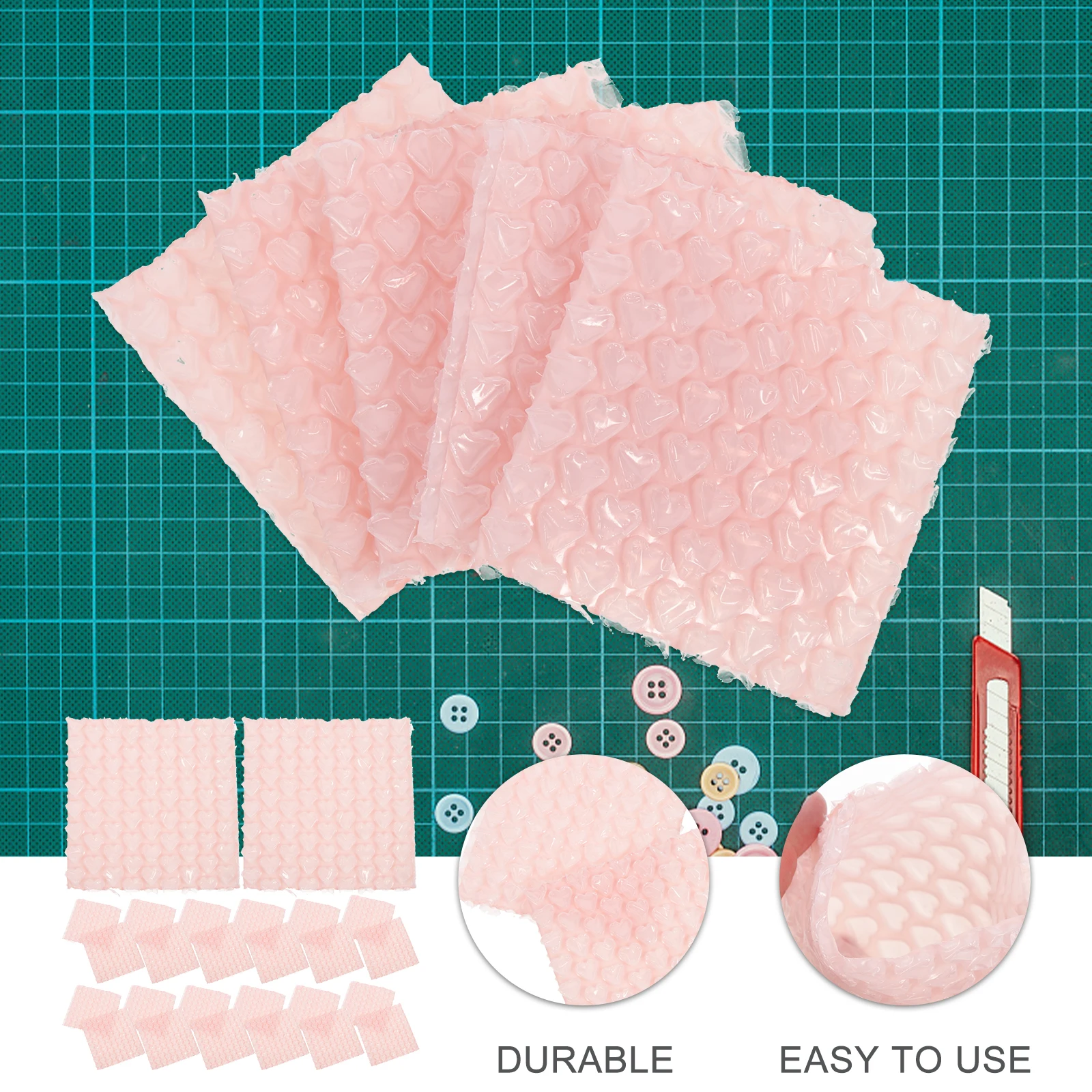 

60 Pcs Heart Shaped 10x10cm Packing Shipping Foam Packaging For