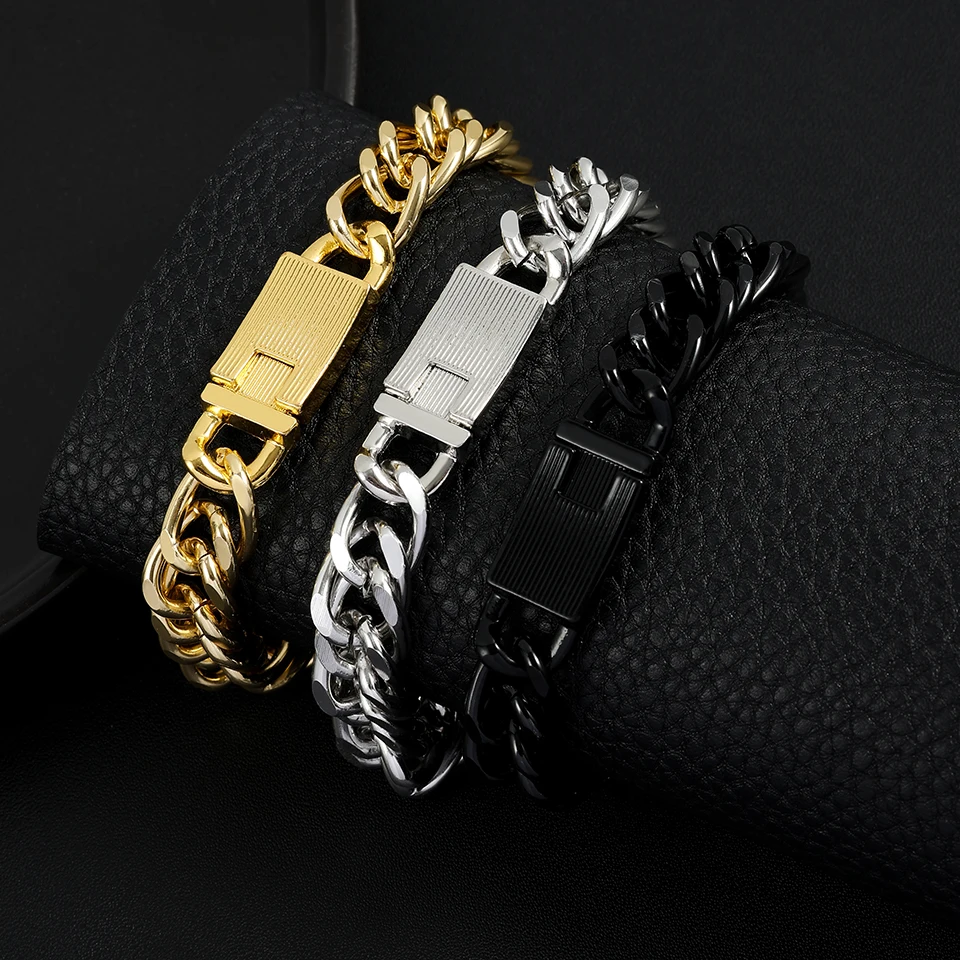 Dominierendes Mode-Armband für Herren, kubanisches Kettenarmband, Schmuck