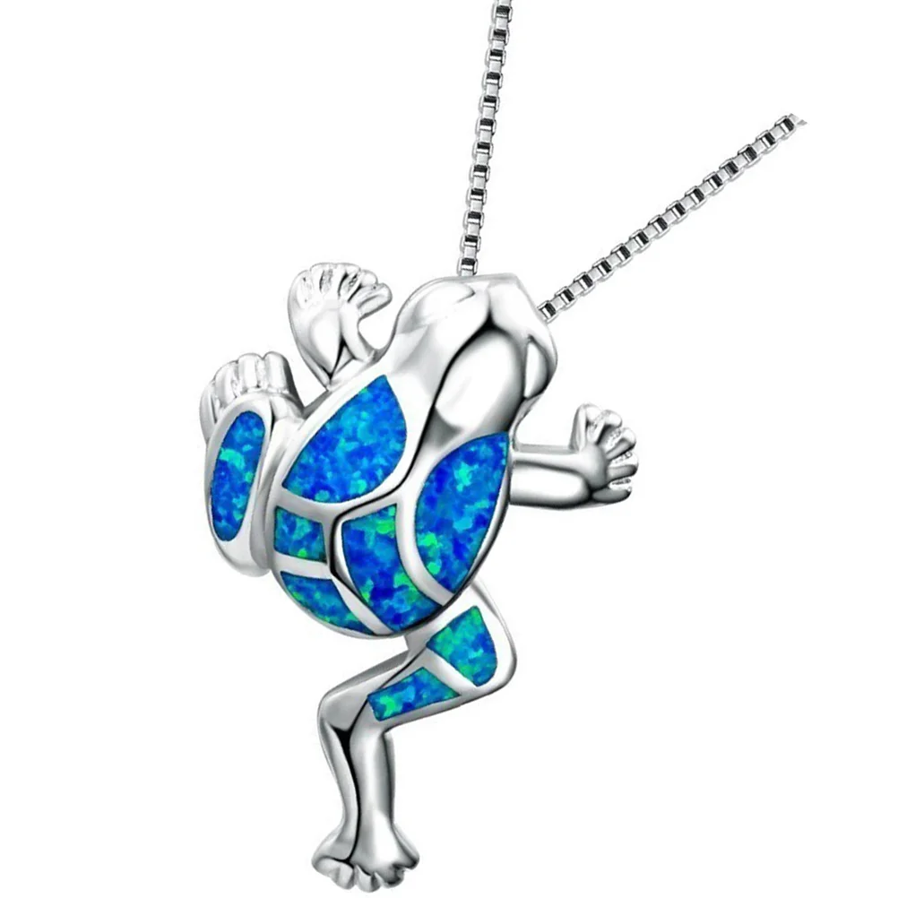 Frog Necklace Pendant for Women Short Women's Mother's Day Gift Silver Charm Unique Design