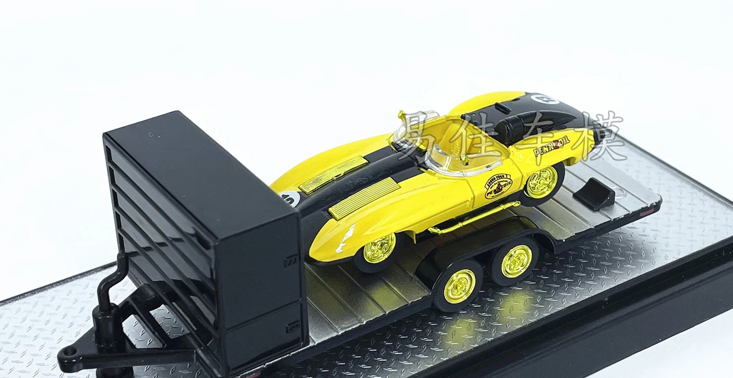 Colecção de Modelo De Carro De Liga Fundida, Cubo De Ouro Amarelo, Máquinas M2, 1/64, GMC Sierra 3500, Corvelte XP-86, S42, Presente