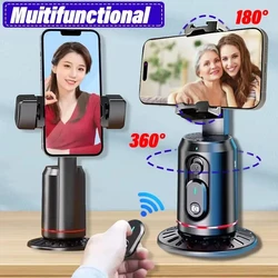 Mobile Phone Holder 360° Follow-up Stabilizer Monopod Desktop Face Tracking Gimbal Remote Shutter for Photography Tiktok Live