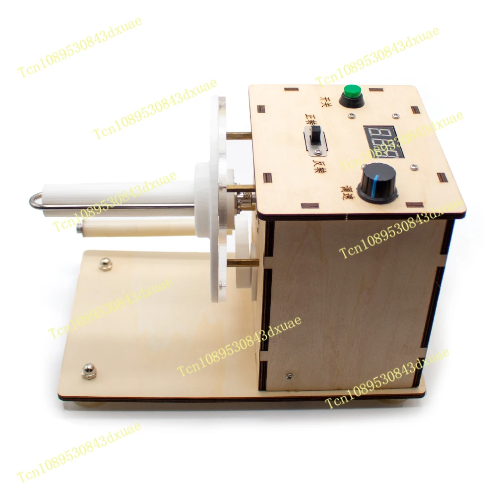 Mini Automatic Label Rewinder Barcode Sticker Label Printing Adjustable Speed Two-Way Rewinding Machine with Power Adapter