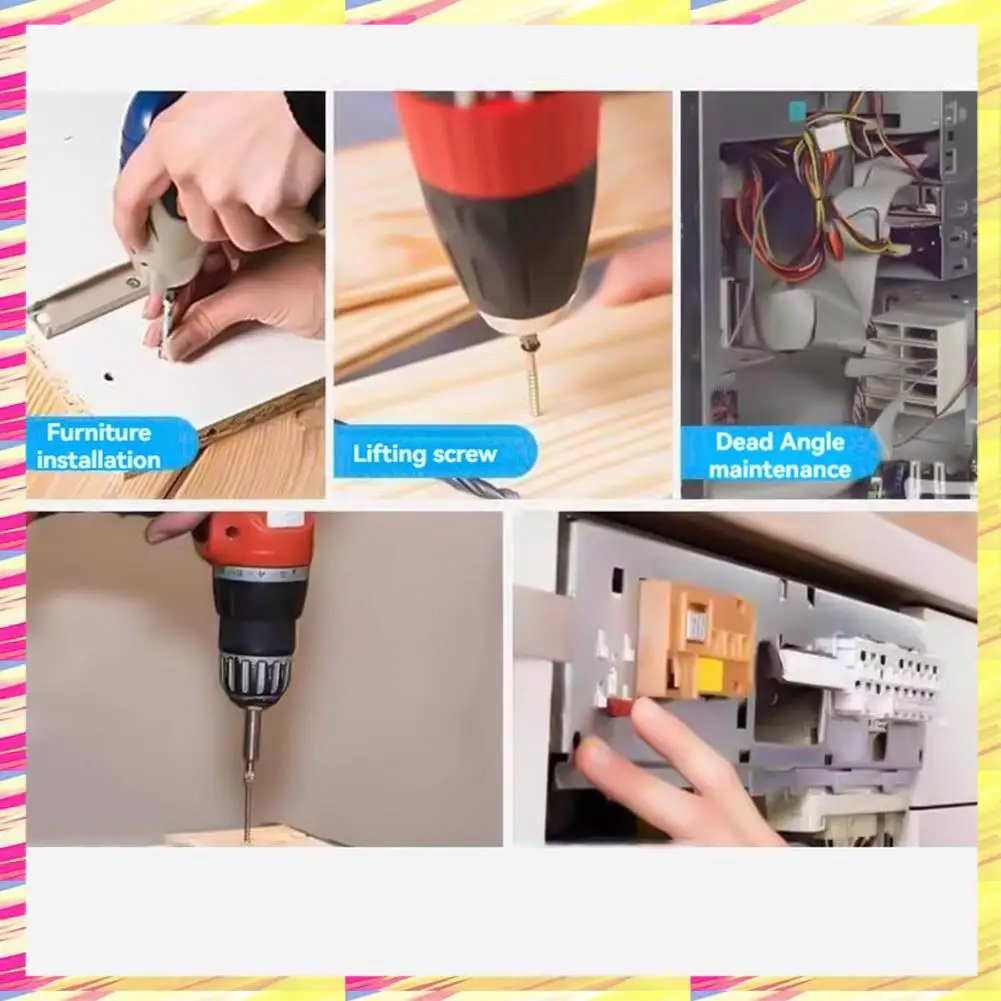 

ABJJ Handheld Electric Drill Impact Drill Household Hand Drill Can Rotate Multi Functional Electric Screwdriver Repair Tools