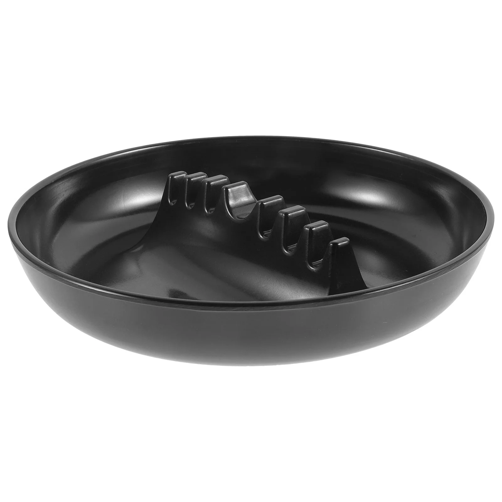 Travel Ashtray Black Seven-slot Cigarette Multi-purpose Round Plastic Melamine Rack Holder Creative Car Ashtrays for outside