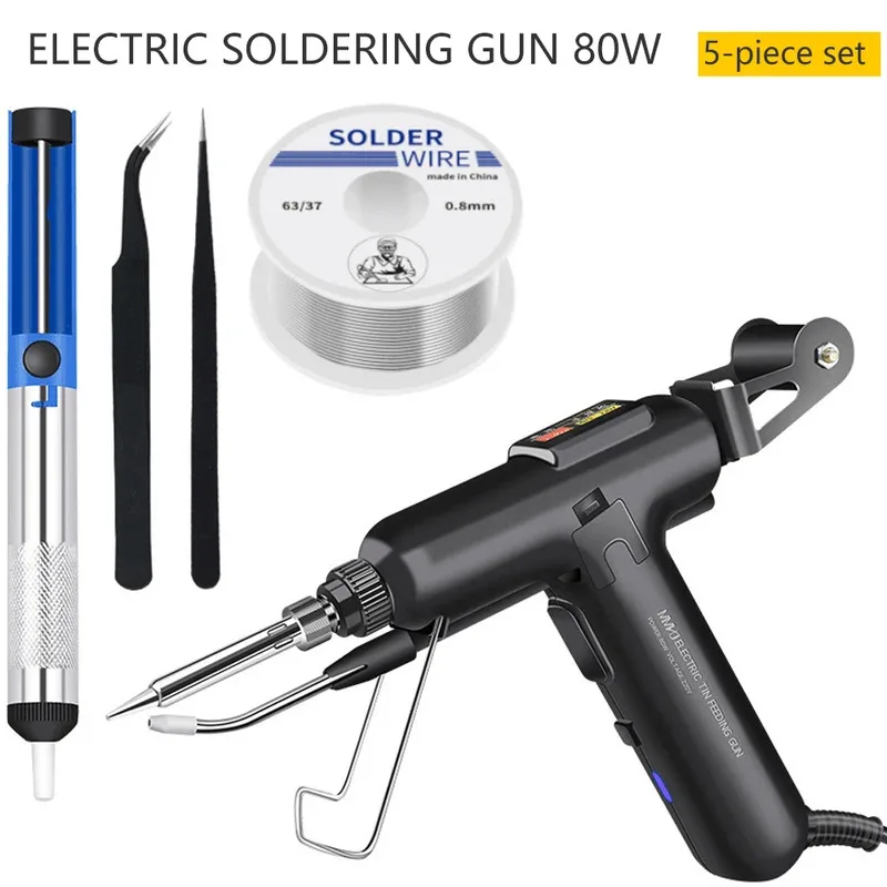 

Professional Ceramic Core Soldering Iron Gun Set| Portable Tool for Circuit Board/Tin Wire Repair| 80W High Power & Safe Use
