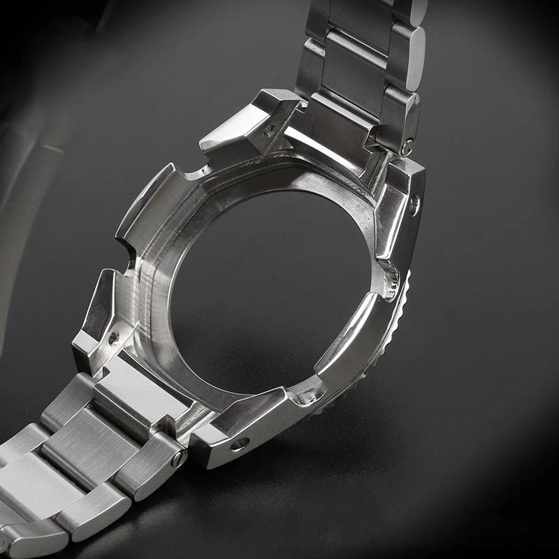GA2100 GA2110 Set Metal Strap Case For Casio GA-2100 GA-2110 Personalized Refitted Water Ghost Stainless Steel Watchband Bezel