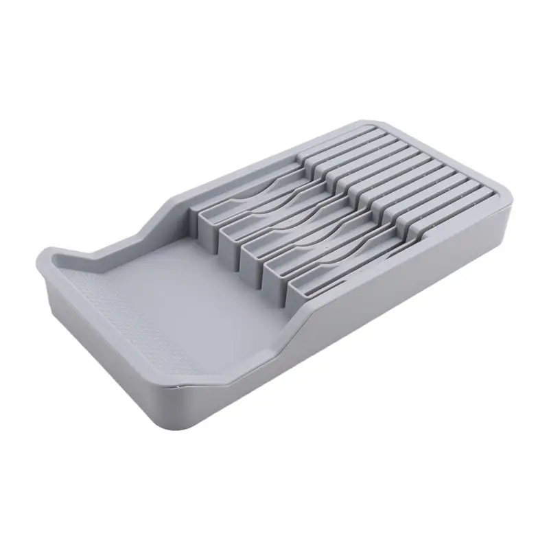 AC88-Knife Holder, In Drawer Knife Block Holder With Expandable Cutlery Tray Kitchen Drawer Organizer Insert-Holds 11 Knive Dura