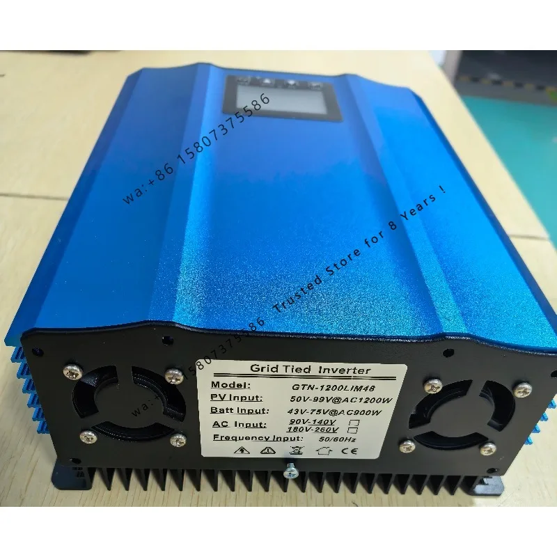 1200W Grid Tie Inverter with LCD Limiter Sensor WiFi Battery Discharge Micro Solar Panel Grid Tie Inverter