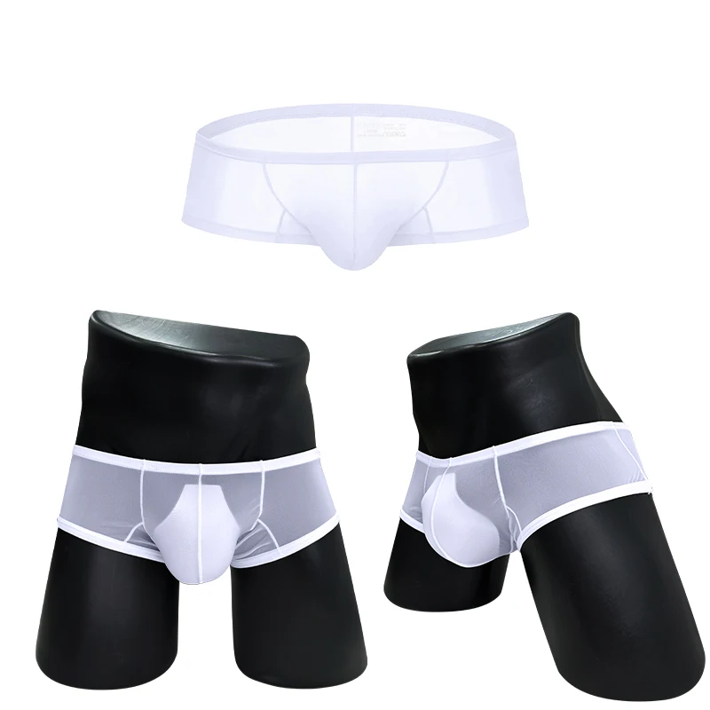 Boxers Man Ice Silk Transparent Panties Underwear Boxer Male Mini Short Boxer for Men Lingeries Hot Sexy Tоy Mens Underpants