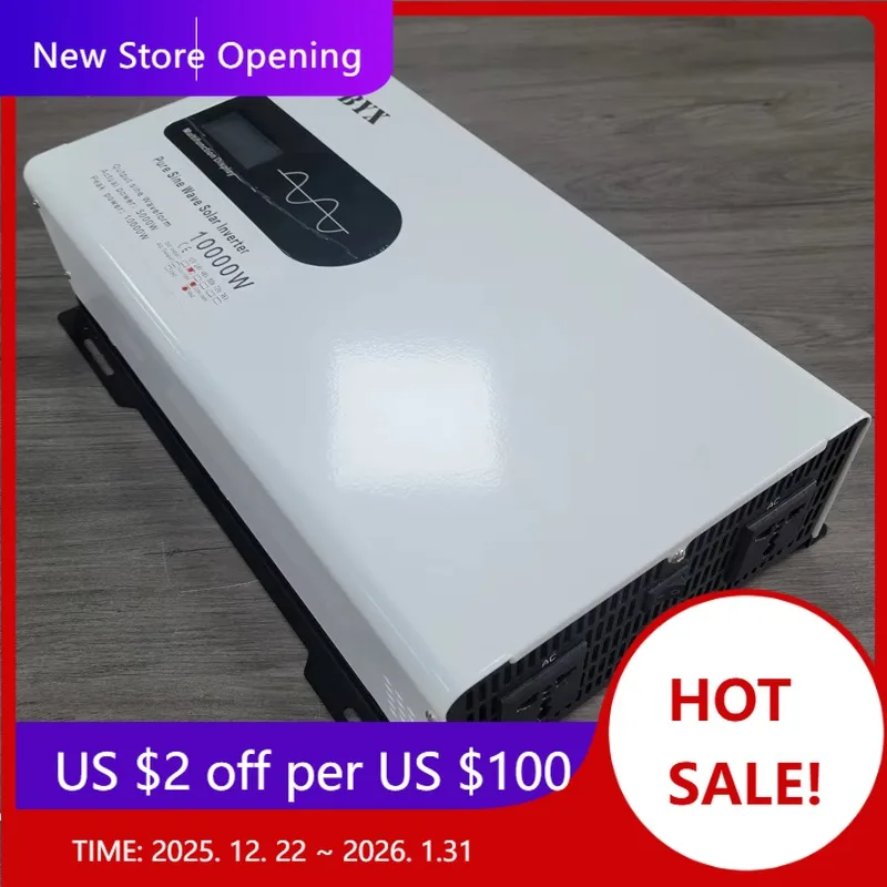 

12V 24V 110V 220V 6000W Solar Pump Inverters Converters Hybrid Solar Pure Sine Wave Car Ups Inverter With Mppt Charge Controller