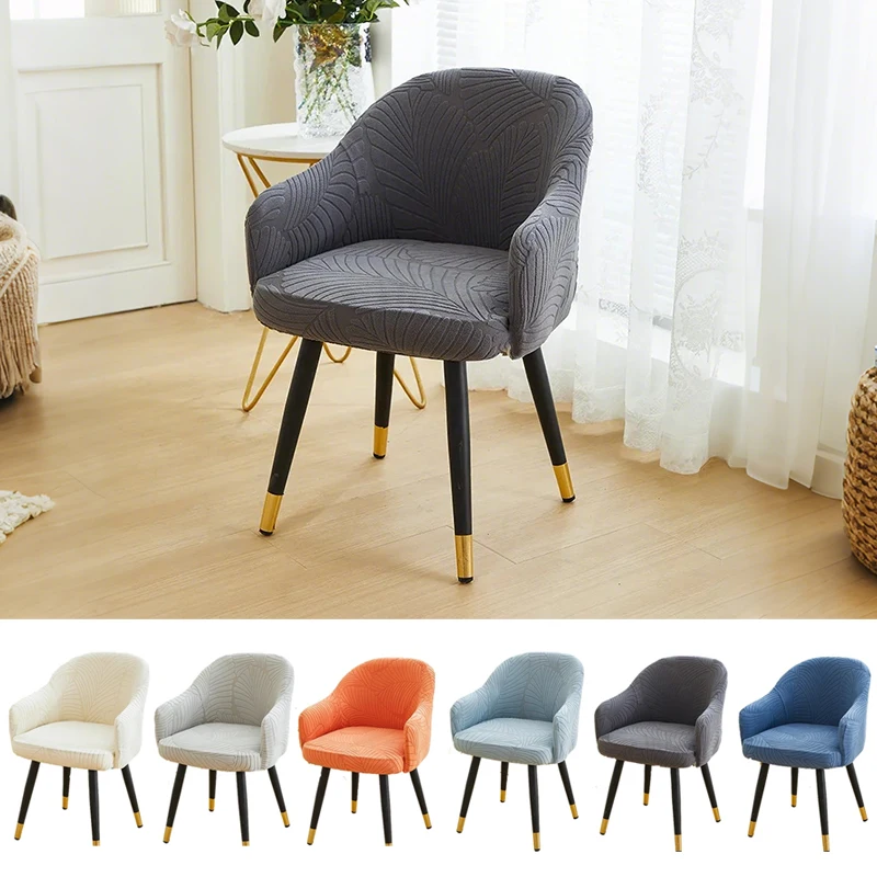 

Leaf Pattern Curved High Armrest Cheap Chair Cover Big Elastic House Seat Seatch Room Chairs Covers for Home Dining 1/2/4PCS