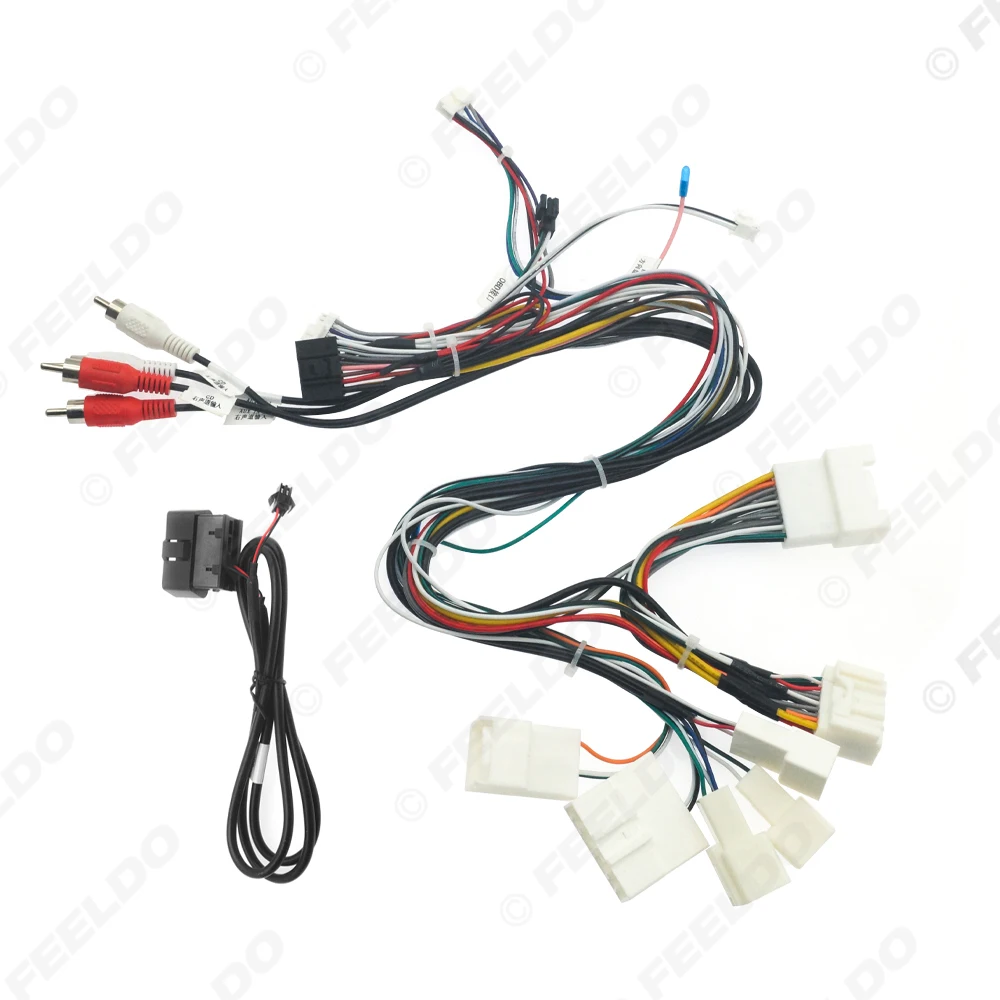 FEELDO Auto 16Pin Stereo Power Wiring Harness Cable  Wire For Lexus LS430 (98-06,Low Level Trim) Radio Power Wire Adap