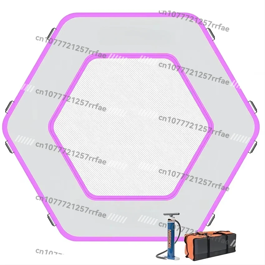 Fun Sports Hexagonal Inflatable Floating Lounge Swimming Pool Floating Water Floating Island Sun Mat