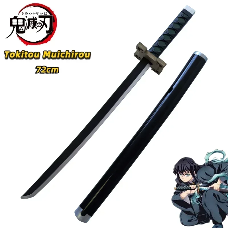 Demon Slayer Katana Original Anime Assembled Sword Cosplay Weapon Orange Rengoku Kyoujurou Kyoujurou Tanjirou Swords 72cm