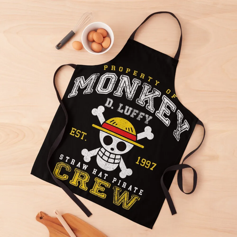 

Straw Hat Pirate Crew Apron Camping Home and kitchen products painters Apron