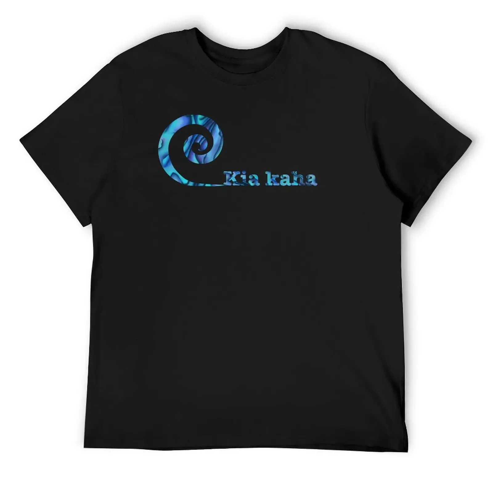 Kia kaha koru wave T-Shirt animal prinfor boys custom shirt Aesthetic clothing shirts graphic tee men