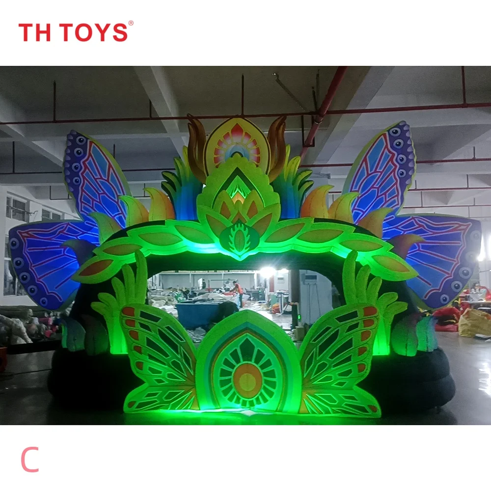 

Быстрая авиадоставка до двери, надувной сценический шатер с LED-подсветкой в форме бабочки, палатка для концертов, диджейский шатер, тент для сцены.