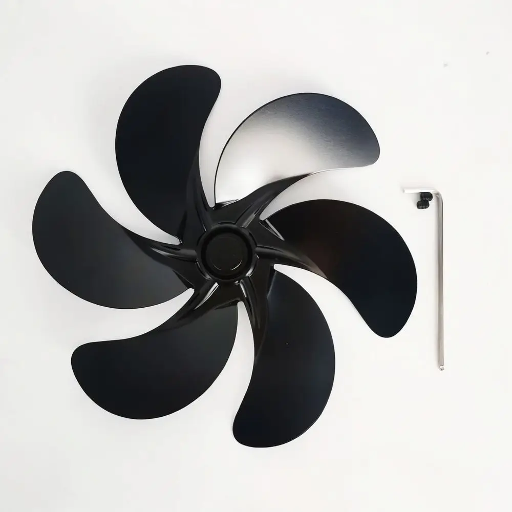 Replacement Aluminum Alloy Rotor For For Heat Powered Fireplace Fan Stove Accessory Efficient Heating Distribution
