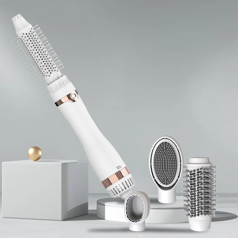 

SMET 4 в 1 Набор фенов со сменной насадкой-гребенью для сушки и укладки волос Мощная термощная щетка с горячим воздухом 1200 Вт