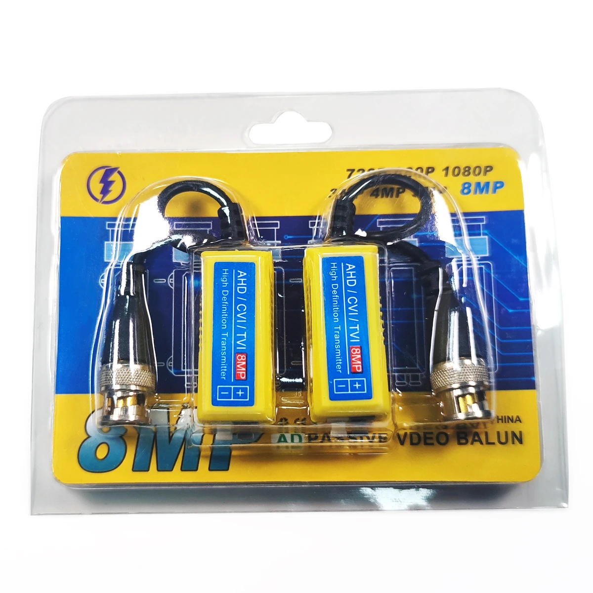 hit product8MP Video Balun Cctv Coaxial HD Twisted-pair Video Transmitter 4k Balun 8mp