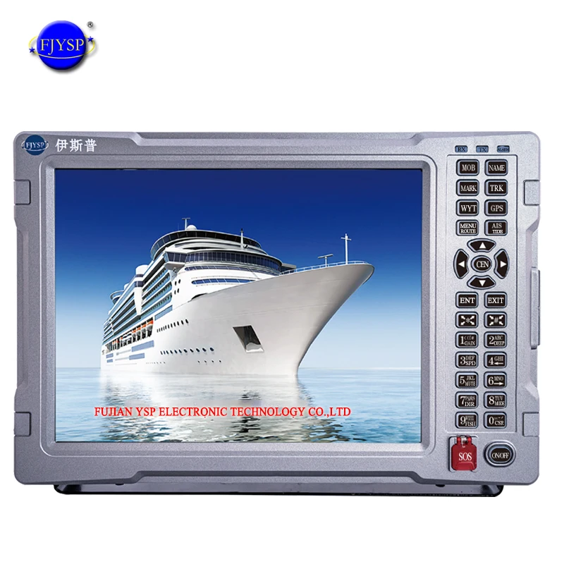 Plotter grafico GPS marino AIS / Beidou GPS da 12 pollici con antenna GPS interna per barca