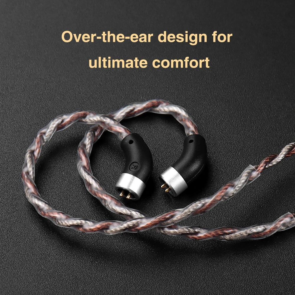 TRN RedChain Earphones Silver-Plated Copper OFC Copper Upgrade Cable with Swappable Connectors 2.5/3.5/4.4 For TRN MT1 MAX TA4
