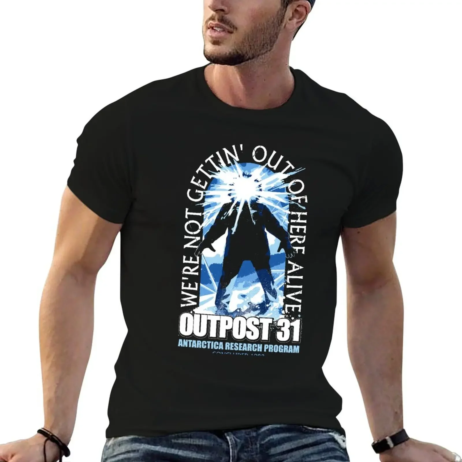 Chilling In Antarctica T-Shirt Funny t-shirt man t shirt summer tops custom shirt heavy weight t shirts for men