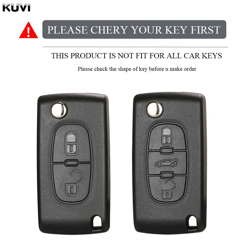 Plating TPU 2/3 Buttons Car Remote Key Case Cover Shell for Citroen C2 C3 C4 C5 C6 C8 for Peugeot 107 207 307 307S 308 407 607