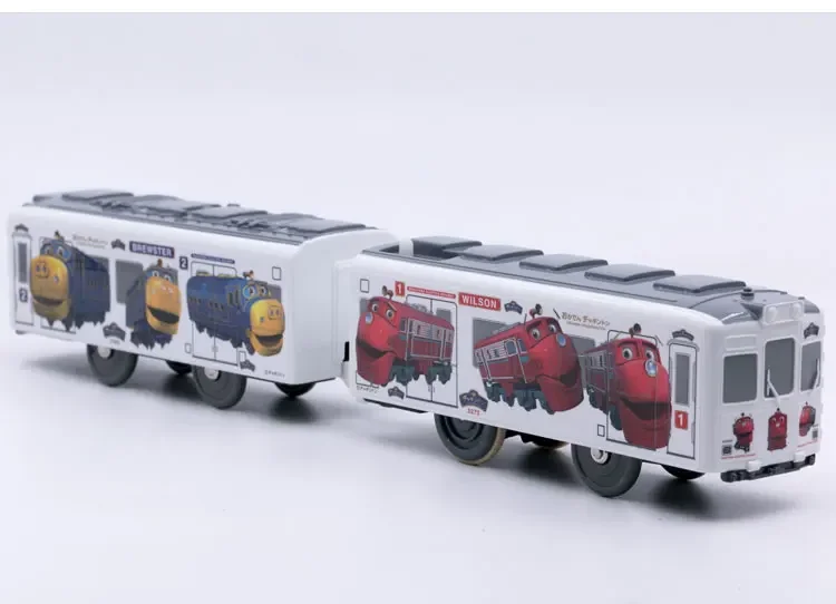 TAKARA TOMY Pule RoadRoad ไฟฟ้ารถไฟขนาดเล็กของเล่นหุ่นยนต์แมว Kyushu รถราง SC-02alloy การบีบอัดเพลาขนาดเล็กจําลอง