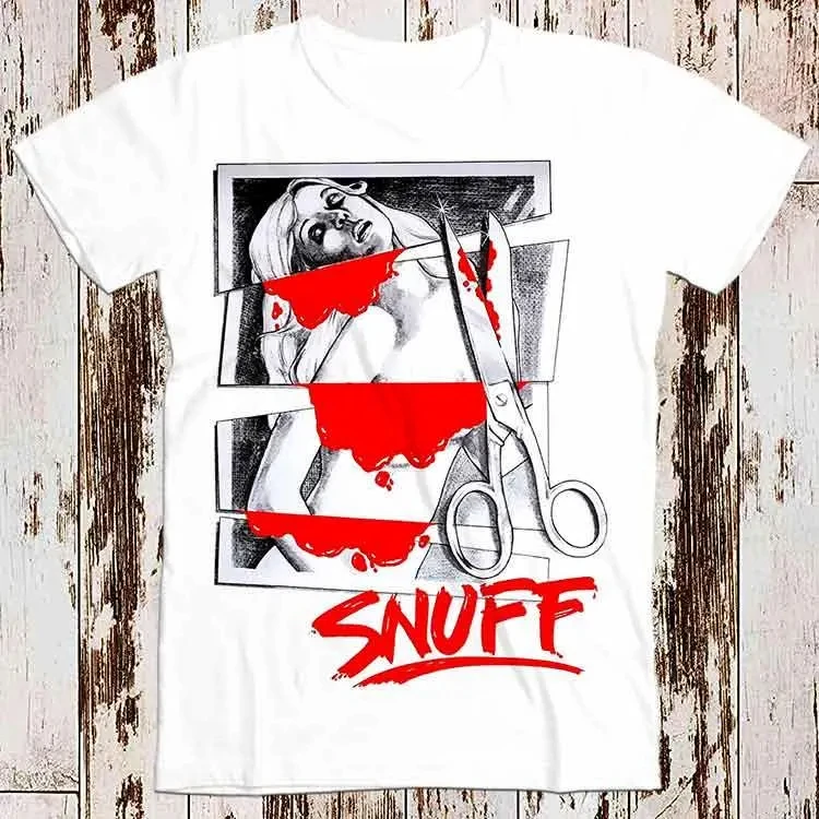 Snuff Horror Film Slasher Movie Best Seller T Shirt Music Retro Top Tee Gift Cool Unisex