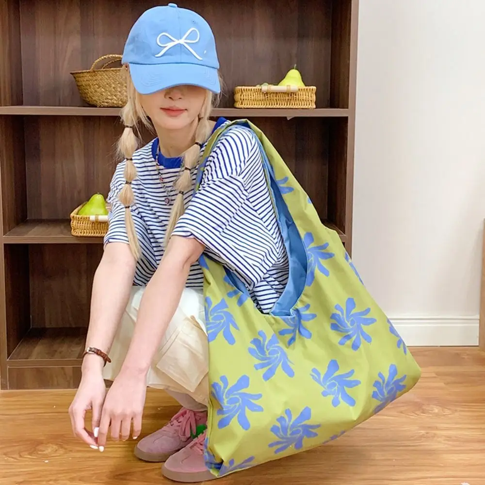 

Simple Cloth Orchid Vest Bag Korean Style Flower Canvas Shoulder Bag Retro Handbag Lazy Style Messenger Bag Travel