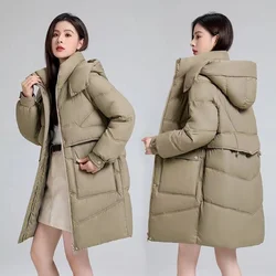 Women Jacket Winter Parkas Thick Hooded Cotton Padded Jackets Coats 2023 New Female Loose Long Puffer Parkas Oversize Outwear