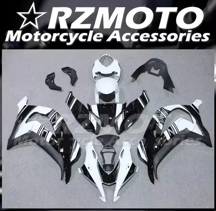 

4Gifts New ABS Full Fairings Kit Fit For KAWASAKI ZX-10R ZX10R 2016 2017 2018 2019 16 17 18 19 Bodywork Set Custom White Black