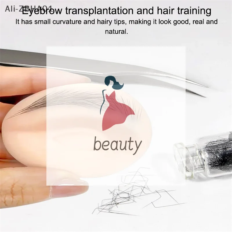 

Silicone Microblading Bionic Eyebrow Eyelash Eye Makeup Beauty Tool 5D Eyebrow Tattoo Practice Skin Novice Solid