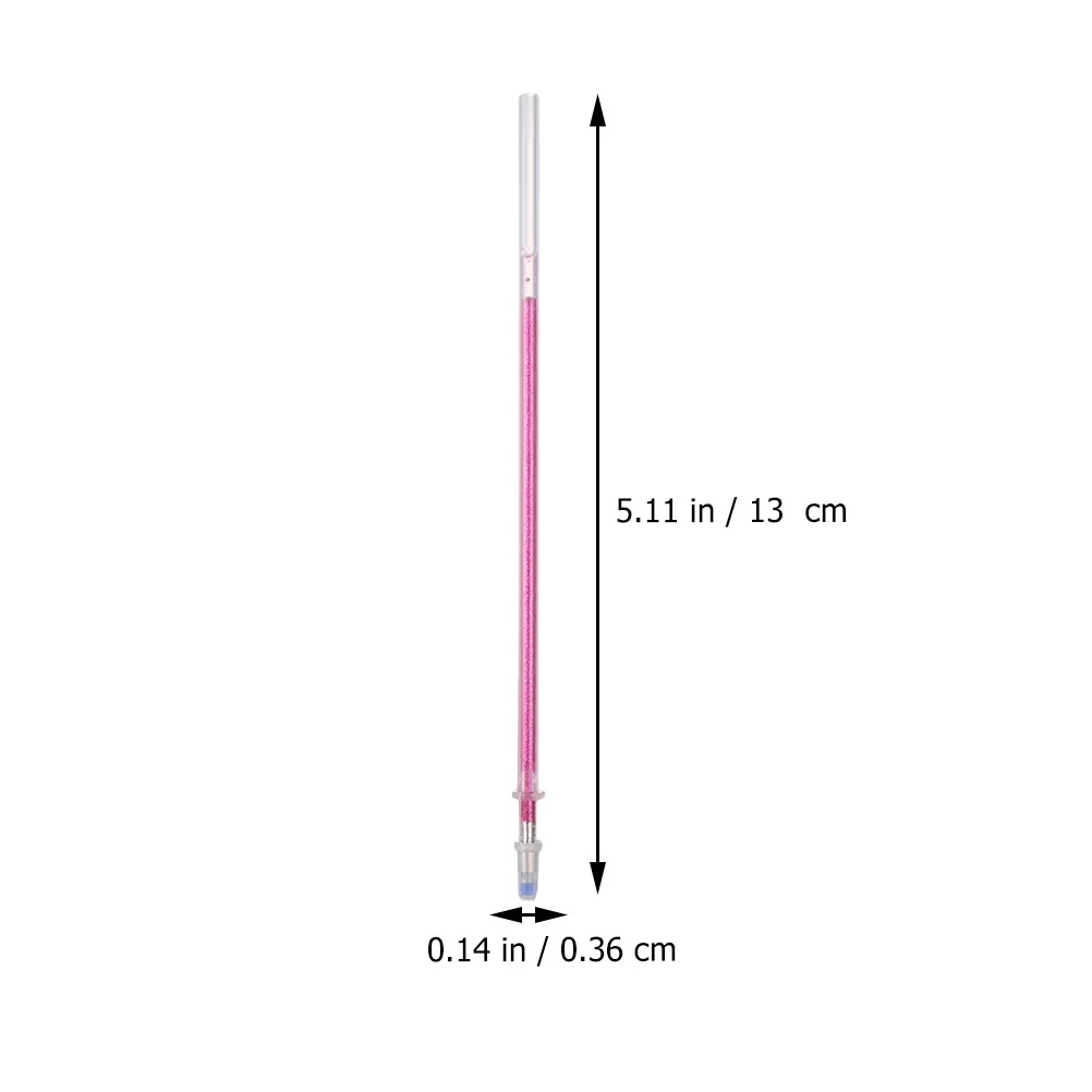 

24 шт., красочные чернила для вспышки, стержни для ручек, высококачественный пластик, гладкий поток, долговечный для студентов, офисные принадлежности, рисунок, рисование