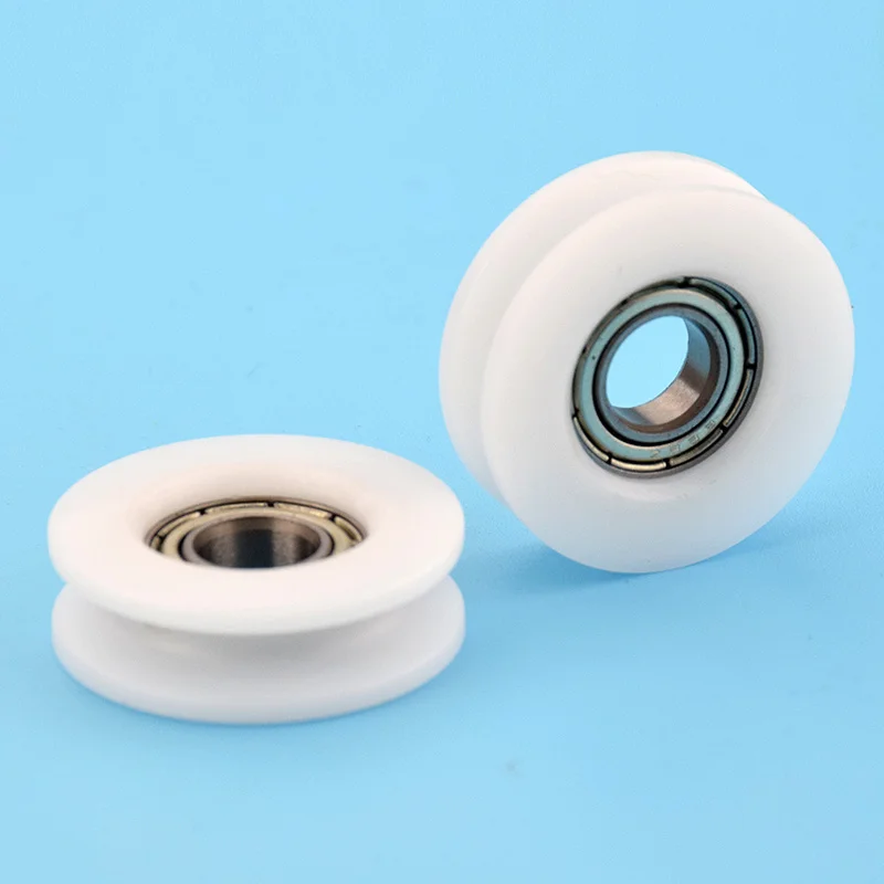 1pcs 8*28*9mm U groove roller pulley, plastic 688 bearing pulley/driven wheel, POM guide wheel/over line lifting wheel