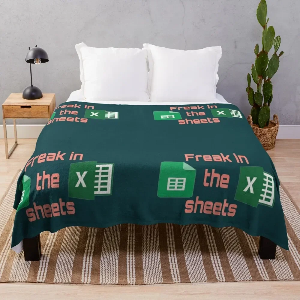 

Freak in the sheets Excel vs sheets Throw Blanket Camping Plaid Bed Blankets