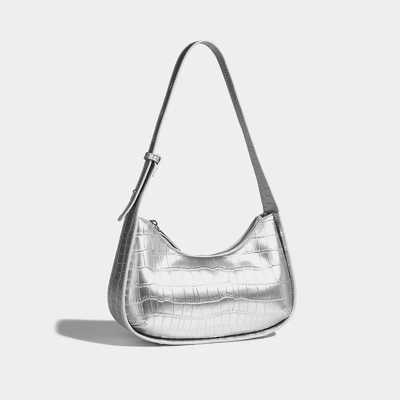 

Hot Sales Ladies Bag New Collection Women Alligator Underarm Fashion Handbags Ladies PU Brand Bag with Zipper Closure Arrival