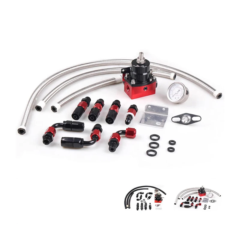 

Automotive Fuel Boosting System Pressure Regulator Adjustment Valve Kit Power Enhancer Turbocharger