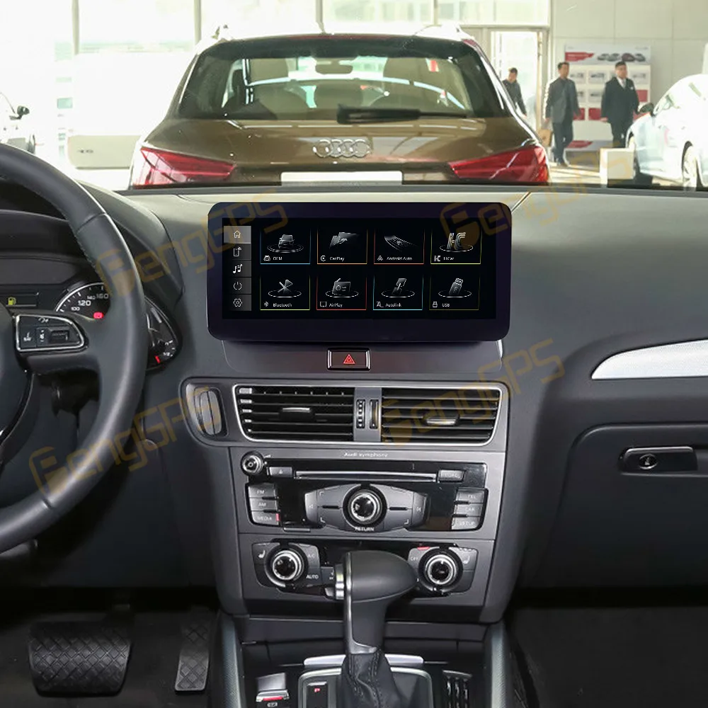 10.25 بوصة لينكس CarPlay راديو السيارة لأودي Q5 2009-2017 شاشة تعمل باللمس مشغل وسائط متعددة نظام تحديد المواقع والملاحة رئيس وحدة DSP السيارات BT 4G