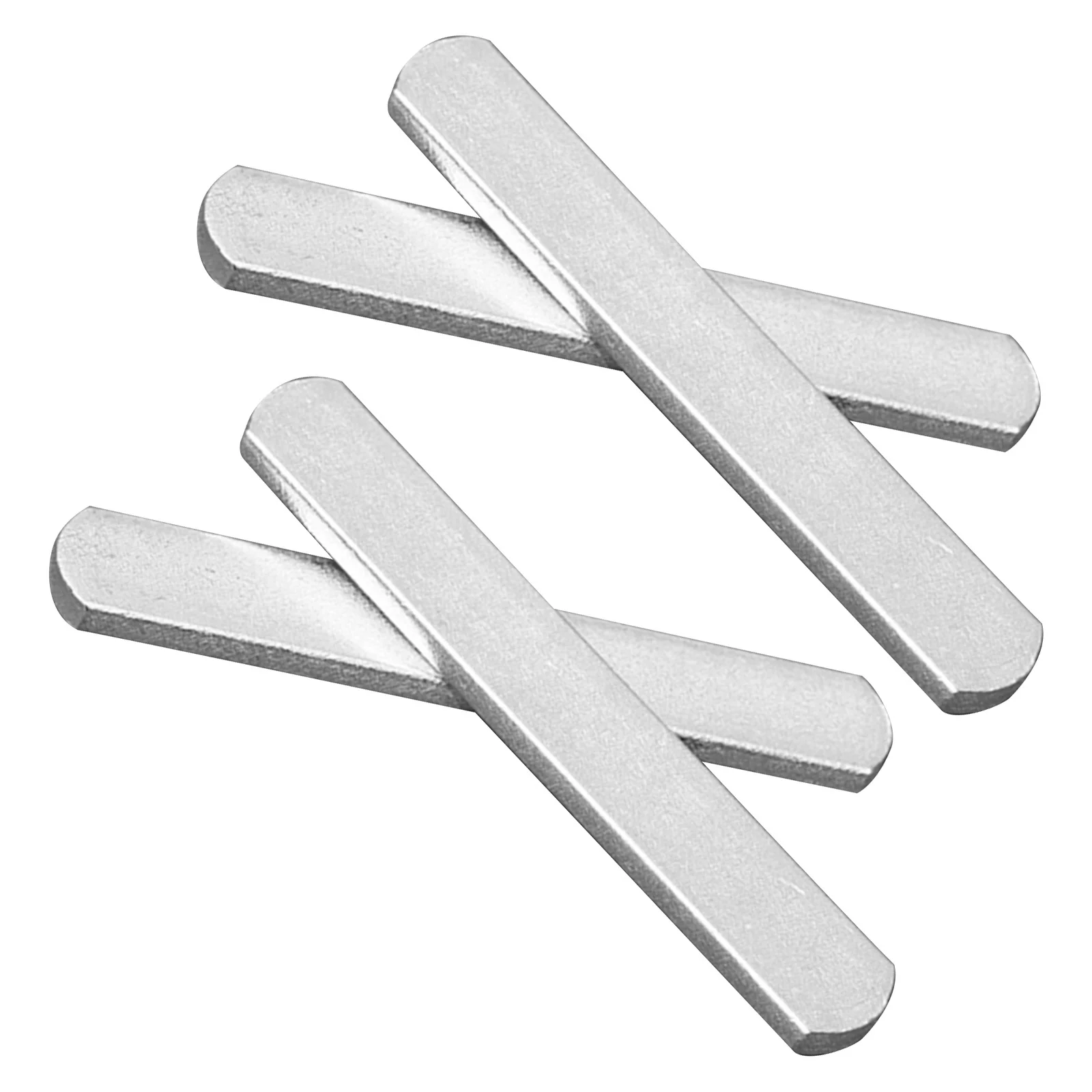 

4Pcs Anti-Rust Stainless Steel Plates Rounded Weighted vest for Leg Arm Strap Fitness Weight Training 0.2kg Each Silver