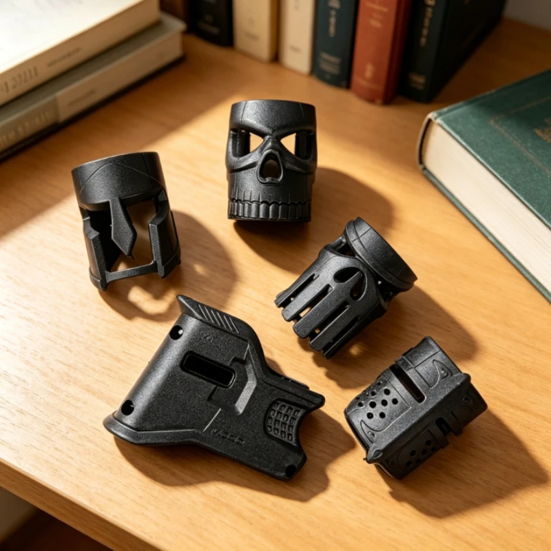 2026 1/2/3PCS Multi-pattern Replaceable Decor Shell Kit Reinforced Polymer Magazine Well Grip For Soft Model Upgrade