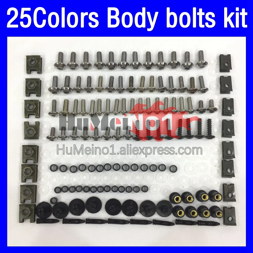 268ps Fairing bolts full screw kit For YAMAHA TZR-250 3XV TZR250 TZR 250 92 93 94 95 96 97 1992 1996 1997 Body bolt screws Nuts