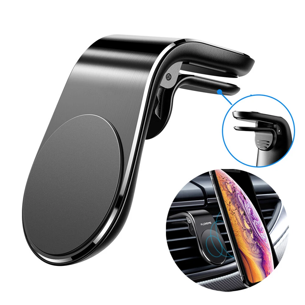 Suporte Magnético Automotivo Base Estável Ímã Forte 360 °   Suporte de Rotação para Celular para Navegação em Carro