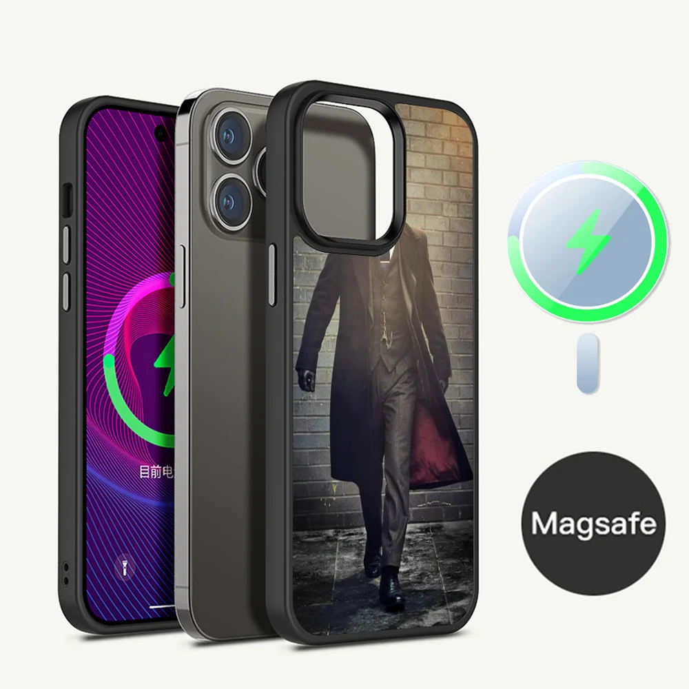 Peaky Blinders Thomas Shelby Phone Case Magnetic Case For iPhone 14 13 12 11 15 Pro Max Plus Mini For Magsafe Wireless Charge Co