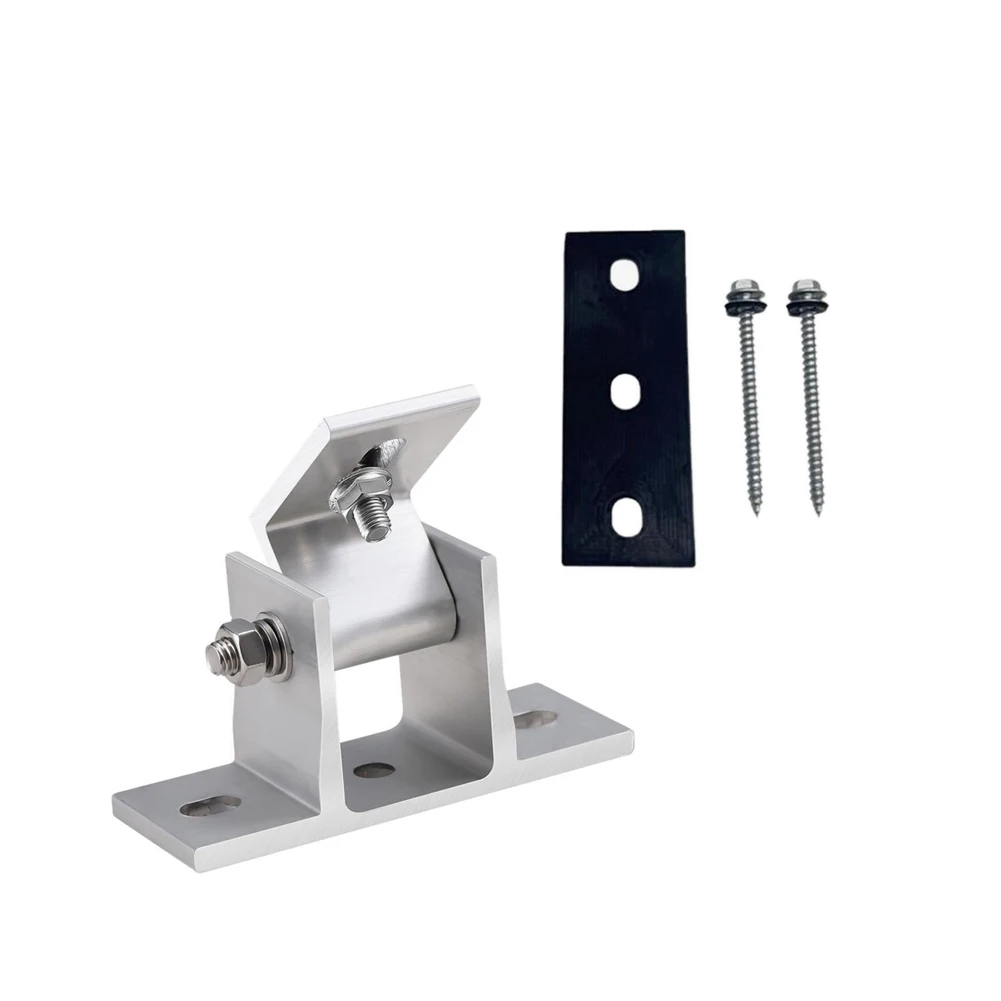 1/2 Set Aluminum Solar Panel Tilt Bracket with Tilt Legs 15-30 Degree Angle Lightweight Mounting Bracket Solar Panel Essential image 2