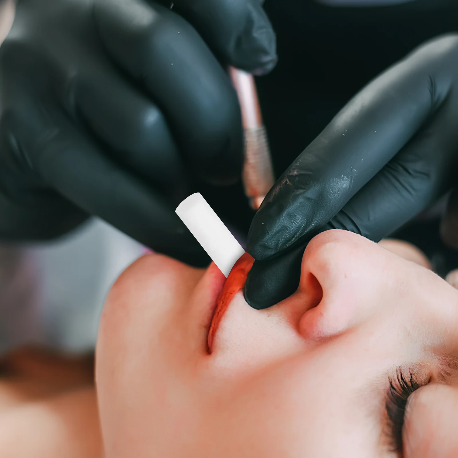 

Хлопковые рулоны для татуировки, впитывание слюны, домашнее больничное использование, не марлевые принадлежности для рта, растягивающаяся палочка для поддержки губ